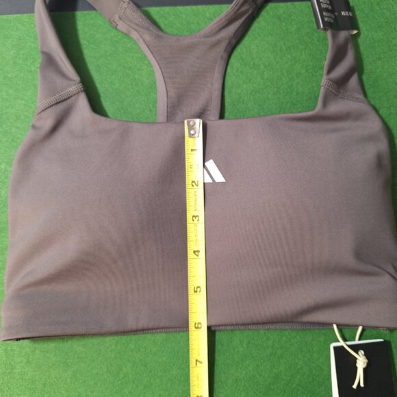 adidas Women’s Powerimpact Training Medium Support Sports Bra Charcoal Sz XS C/D - Picture 6 of 16